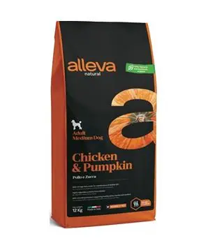 Cenový Hit ALLEVA NATURAL Dog Dry Adult Chicken&Pumpkin Medium - 2kg - 439 Kč