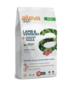 Cenová Bomba ALLEVA HOLISTIC Dog Dry Adult Lamb&Venison Mini - 2 kg - 539 Kč