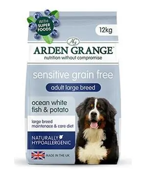 Super Cena Arden Grange GF Dog Adult Large Sen.O.W.Fish&Pot. - 12kg - 2124 Kč