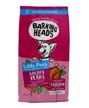Bezpečná Platba BARKING HEADS Little Paws Golden Years Chicken - 1,5kg - 451 Kč