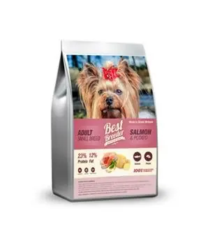 Levný Best Breeder Adult Small Breed Salmon & Potato - 12 kg - 1795 Kč