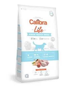 Calibra Dog Life Junior Medium Breed Chicken - 12 kg - 1009 Kč Nová Kolekce