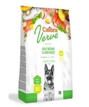 Calibra Dog Verve GF Adult M&L Salmon&Herring - 2 kg - 399 Kč Novinka