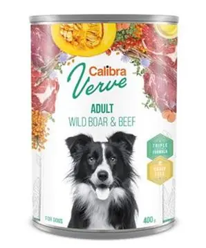 Calibra Dog Verve konz.GF Adult Wild Boar&Beef - 400g - 61 Kč Značkový