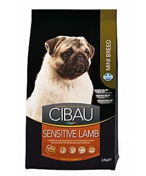 Originální CIBAU Dog Adult Sensitive Lamb&Rice Mini - 2,5 kg - 440 Kč