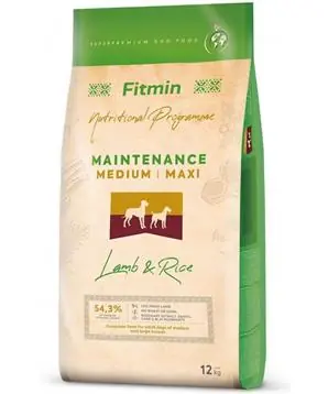 Akční Cena Fitmin dog medium maxi lamb&rice - 12 kg - 1079 Kč