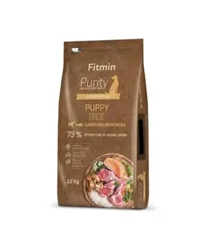 Časově Omezené Fitmin kompletní krmivo pro psy Purity Rice Puppy Lamb&Salmon - 2 kg - 530 Kč