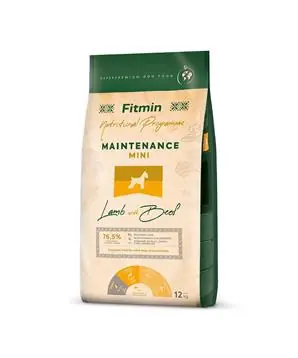 Fitmin Mini Maintenance Lamb With Beef kompletní krmivo pro psy - 12 kg - 1199 Kč Akce