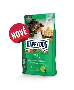 HAPPY DOG MINI SENSIBLE INDIA - 4 kg - 505 Kč Novinka