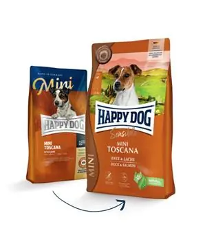 HAPPY DOG MINI SENSIBLE TOSCANA - 4 kg - 499 Kč Vysoce Kvalitní