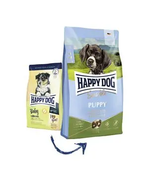 Happy dog Puppy Lamb & Rice - 4 kg - 522 Kč Poslední Šance