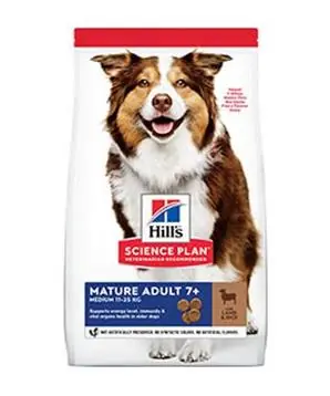 Hill’s Can.Dry SP Mature Adult 7+ Medium Lamb&Rice - 14 kg - 1917 Kč Levný