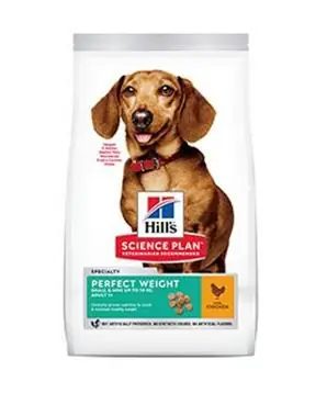 Sezónní Sleva Hill’s Can.Dry SP Perf.Weight Adult Small Chicken - 1,5 kg - 422 Kč