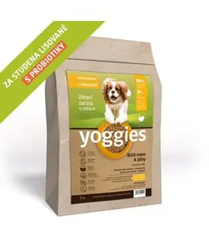 MINIGRANULE Monoproteinové Yoggies s krůtím masem a jáhly, lisované za studena s probiotiky - 2 kg - 388 Kč Finální Výprodej