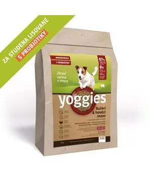 MINIGRANULE Yoggies, kuřecí a hovězí maso, granule lisované za studena - 2 kg - 326 Kč Bezpečná Platba