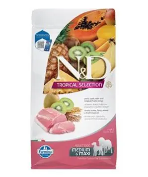 Originální N&D TROPICAL SELECTION DOG Adult M/L Pork - 10kg - 952 Kč