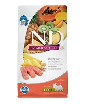 N&D TROPICAL SELECTION DOG Adult Mini Salmon - 1,5kg - 368 Kč Nejlepší Volba