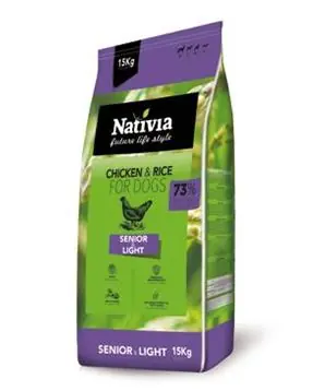 Nativia Dog Senior&Light - 2x15 kg - 2358 Kč Ihned K Objednání