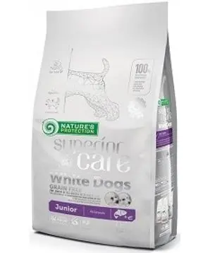 Nature’s Protection Superior Care Dog Dry White Dogs Junior Grain Free Salmon - 10 kg - 1699 Kč Časově Omezené