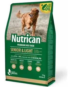 Výhodná Nabídka NutriCan Senior Light - 3 kg - 284 Kč