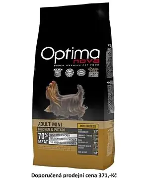 Zlevněný OPTIMAnova dog ADULT MINI GRAIN FREE - 2 kg - 381 Kč