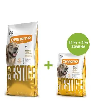 Nejprodávanější Prestige Dog Adult Maxi Chicken - 12kg + 2kg ZDARMA - 1016 Kč