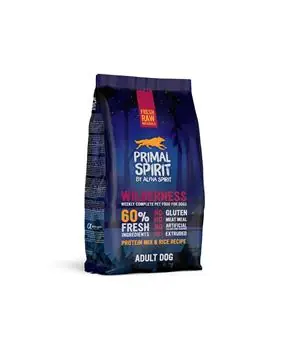 Cenová Bomba Primal Spirit Dog 60 % Wilderness - 12 kg - 959 Kč