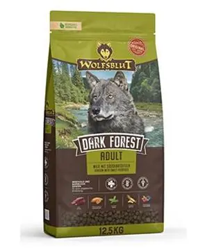 Zlevněný Wolfsblut Dog Adult Dark Forest - 12,5kg - 1943 Kč