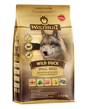 Wolfsblut Dog Small Breed Wild Duck - 7,5kg - 1290 Kč Zlevněný