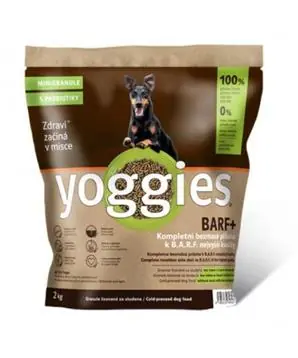 Yoggies BARF+ MINI příloha k syrovému masu, granule lisované za studena s probiotiky - 2kg - 345 Kč Cenově Výhodný
