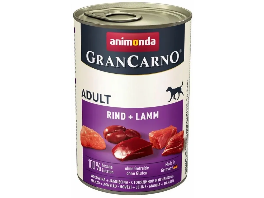 GranCarno Adult různé druhy - konzerva pro psy 400 g Expresní Doručení