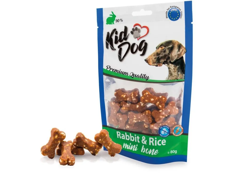 Kiddog králičí kostičky - pamlsky pro psy 80 g Koupit Online