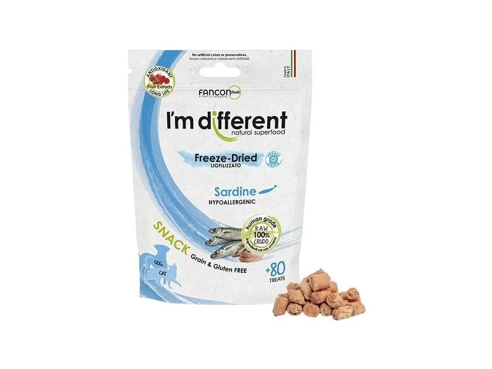 I‘m different Raw Freeze-Dried sardinka - pamlsky 40 g Přímo Od Výrobce