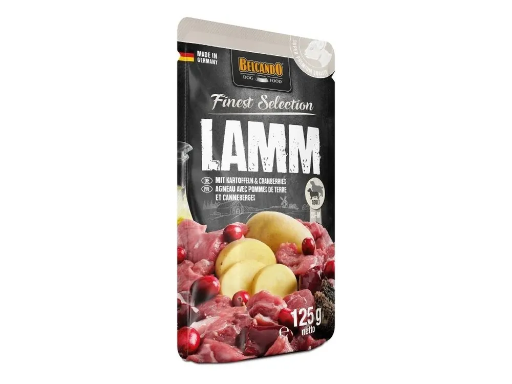 Belcando jehněčí, brambory a brusinky - kapsička pro pejsky 125 g Sleva