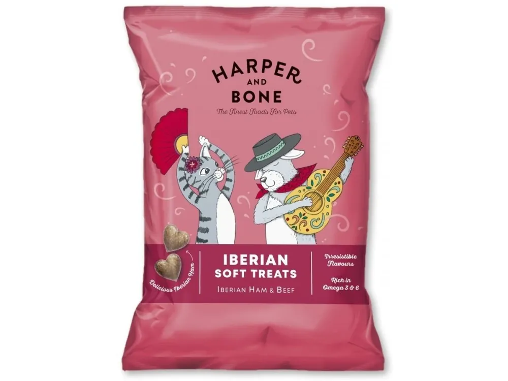 Akční Cena Harper and Bone Iberian šunka a hovězí - pamlsek 90 g