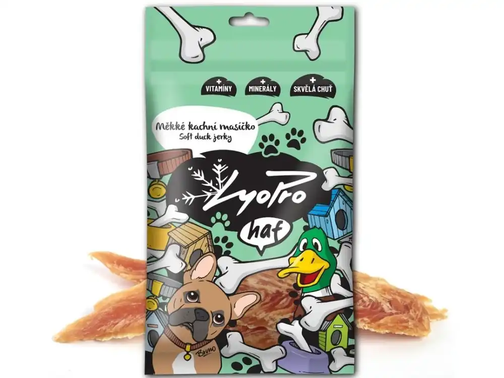 Lyopro Dog měkké KACHNÍ masíčko - pamlsky pro psy 70 g Top Prodej