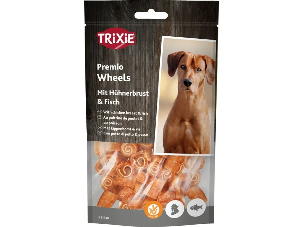 Premio Fish Chicken Wheels 75 g - pamlsky pro malé pejsky bez cukru a lepku Výhodná Nabídka