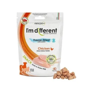 Nejlepší Volba I‘m different Raw Freeze-Dried kuře - pamlsky 40 g