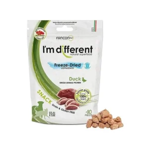 Omezená Nabídka I‘m different Raw Freeze-Dried kachna - pamlsky 40 g