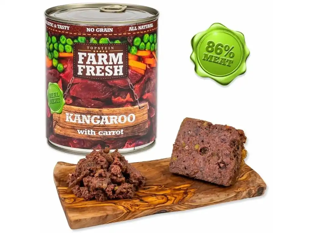 Farm Fresh klokan s brusinkami - konzerva pro psy 800 g Poslední Šance