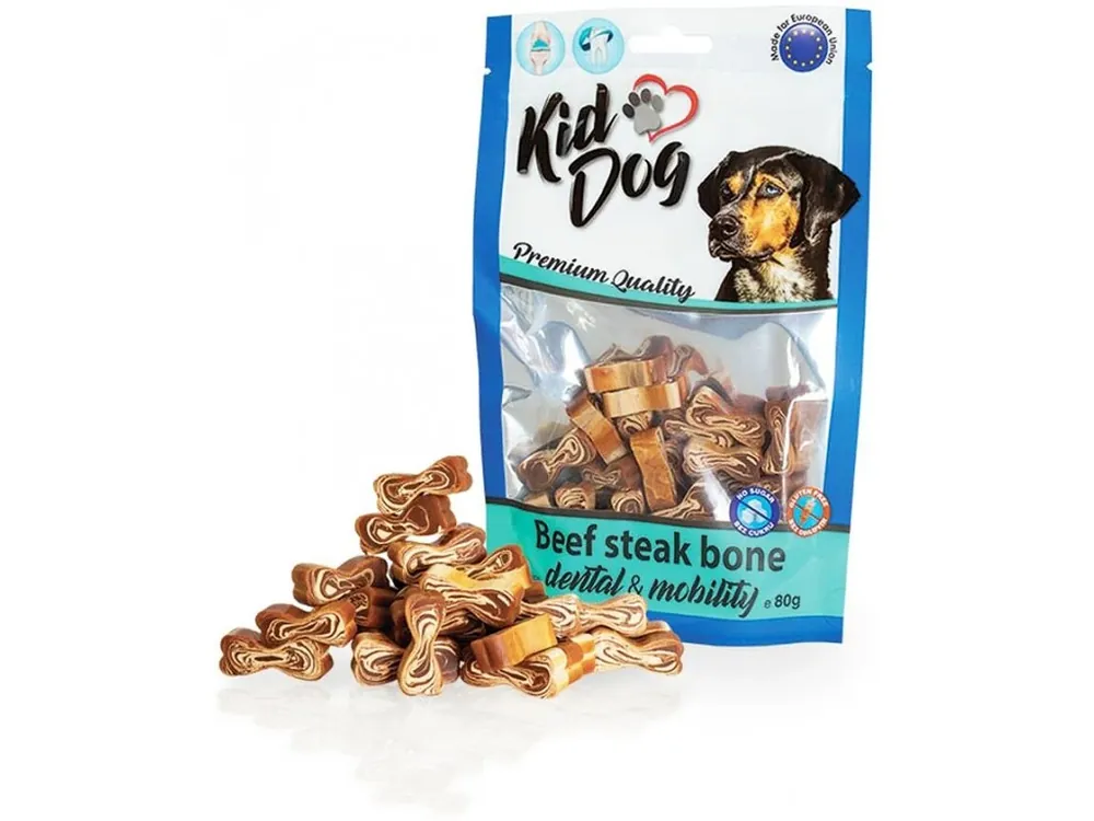 Kiddog hovězí kostičky na zuby a klouby - pamlsky pro psy 80 g Přímo Od Výrobce