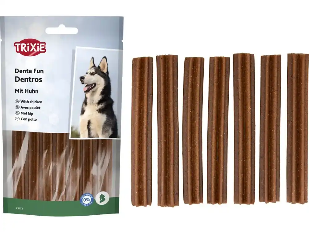 Časově Omezené DENTAfun Dentros Light kuřecí tyčky na čištění zubů 180 g