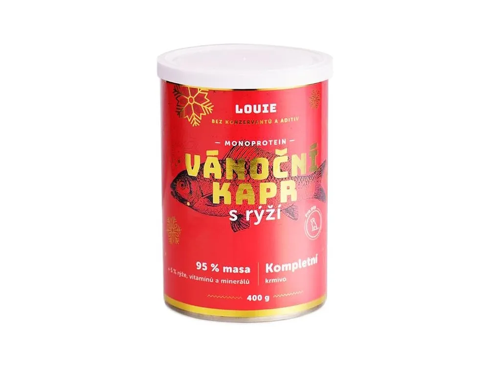 Odeslání Ihned Vánoční kapr 95 % masa - konzerva pro psy 400 g