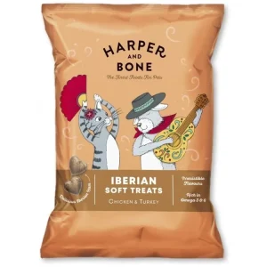 Nakupujte Hned Harper and Bone Iberian šunka, kuře a krůta - pamlsek 90 g