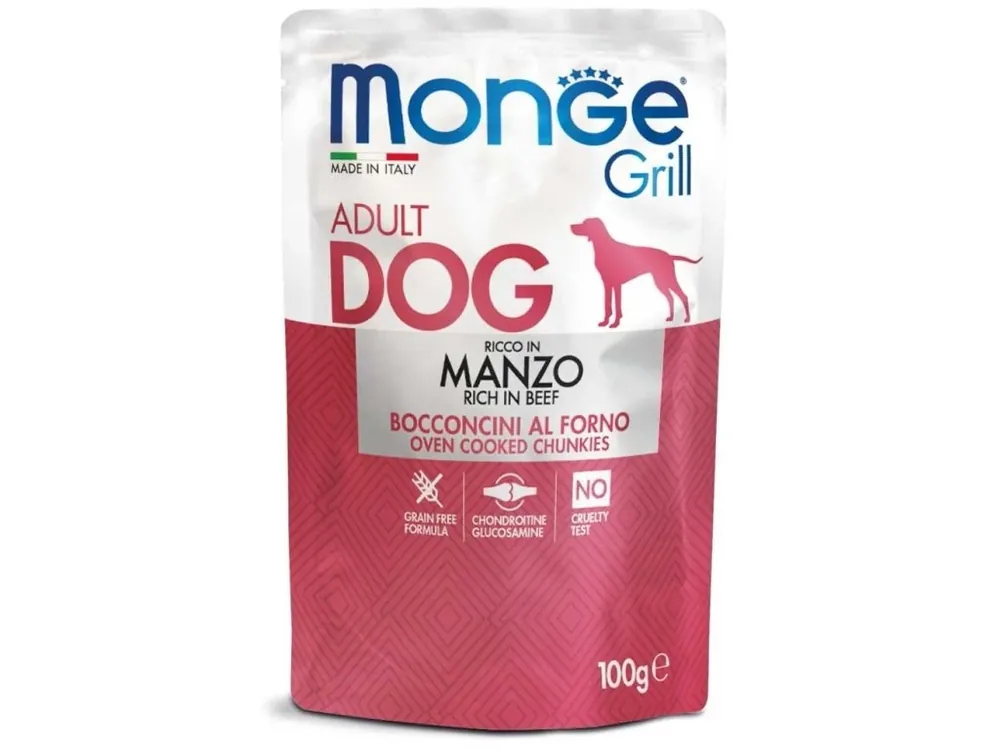 Monge Grill s hovězím masem - kapsička pro psy 100 g Nejprodávanější