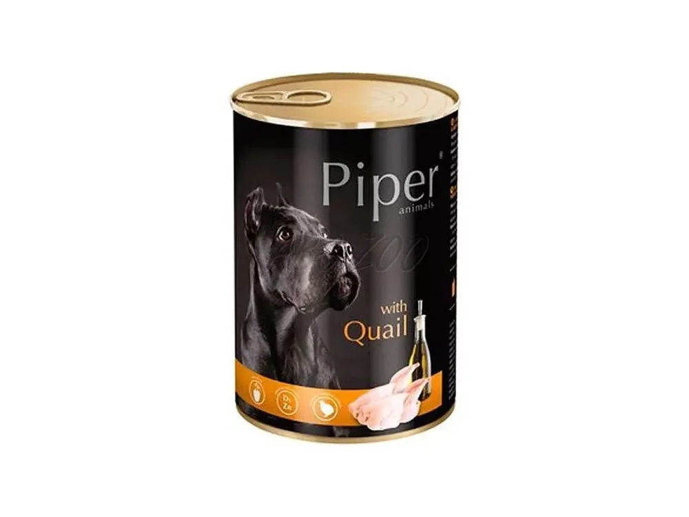 Akce Piper s křepelkou - konzerva pro psy 400 g