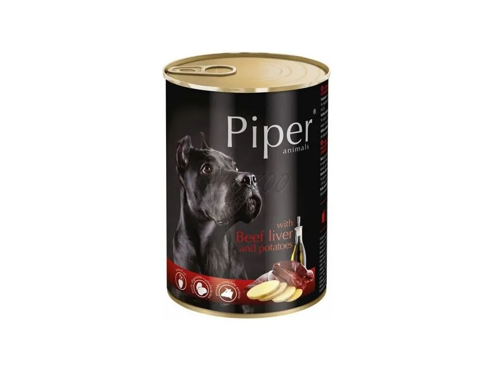 Piper s hovězími játry a brambory - konzerva pro psy 400 g Ověřený