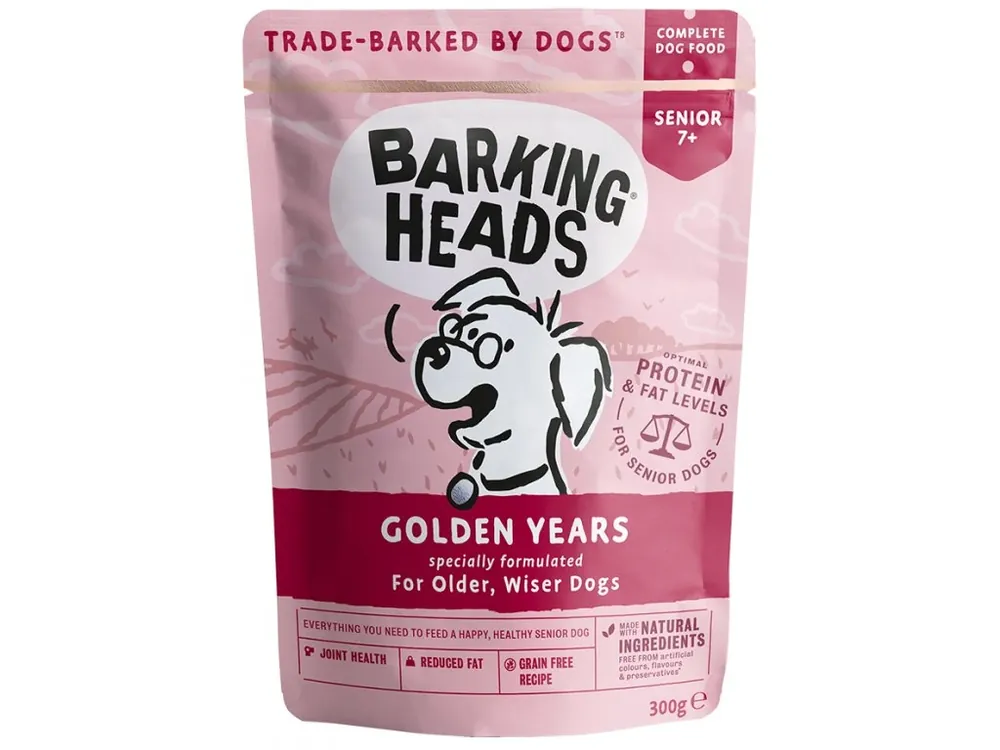 Barking Heads Golden Years - kapsička pro psy 300 g Originální