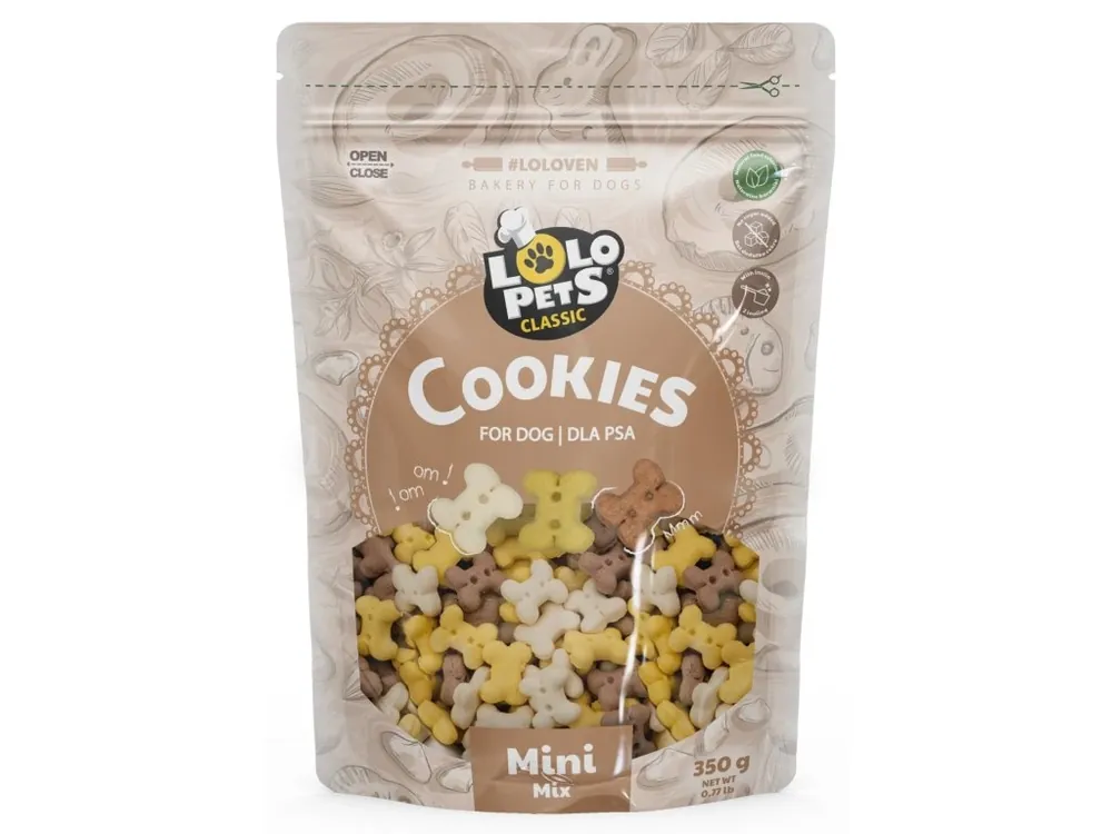 Cenově Výhodný Sušenky ve tvaru kostiček Cookies MIX MINI - 350 g