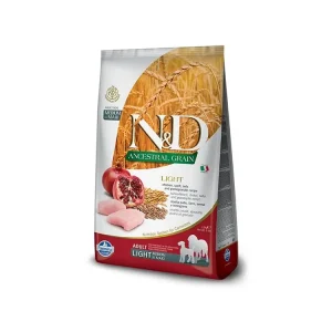 Nejlepší Volba N&D Ancestral Grain Dog Light M/L Chicken Pomegranate